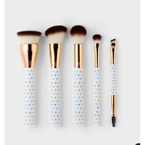 ROLLER RABBIT x TARGET 5pc DISCO HEART MAKE UP BRUSHSET! NEW IN HAND SHIPS NOW